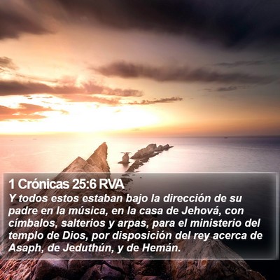 1 Crónicas 25:6 RVA Bible Verse Image