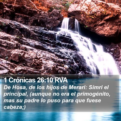 1 Crónicas 26:10 RVA Bible Verse Image