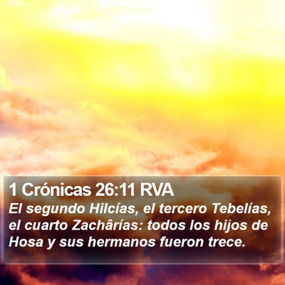 1 Crónicas 26:11 RVA Bible Verse Image