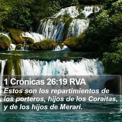 1 Crónicas 26:19 RVA Bible Verse Image