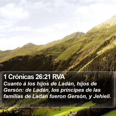 1 Crónicas 26:21 RVA Bible Verse Image
