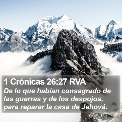1 Crónicas 26:27 RVA Bible Verse Image