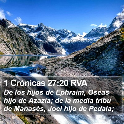1 Crónicas 27:20 RVA Bible Verse Image