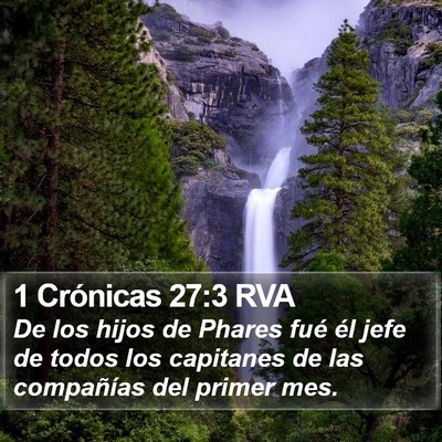1 Crónicas 27:3 RVA Bible Verse Image