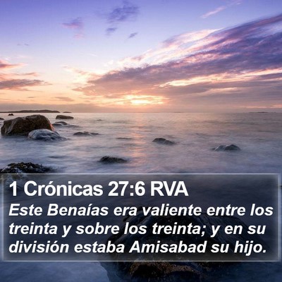 1 Crónicas 27:6 RVA Bible Verse Image