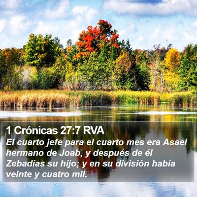 1 Crónicas 27:7 RVA Bible Verse Image