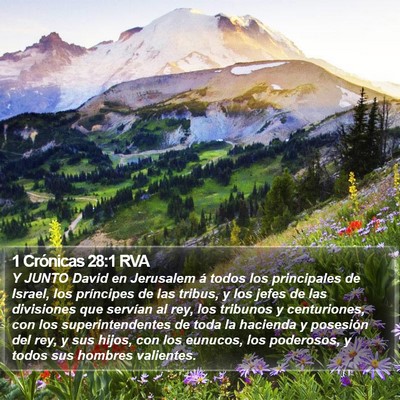 1 Crónicas 28:1 RVA Bible Verse Image