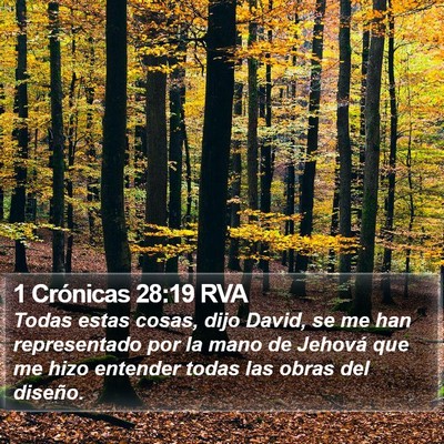 1 Crónicas 28:19 RVA Bible Verse Image