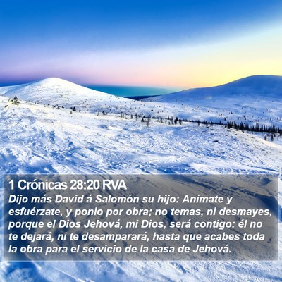 1 Crónicas 28:20 RVA Bible Verse Image