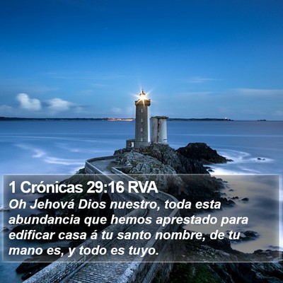1 Crónicas 29:16 RVA Bible Verse Image