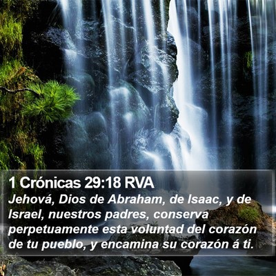 1 Crónicas 29:18 RVA Bible Verse Image