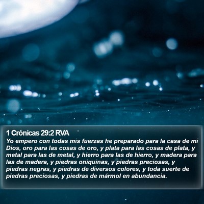 1 Crónicas 29:2 RVA Bible Verse Image