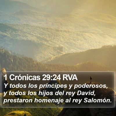 1 Crónicas 29:24 RVA Bible Verse Image