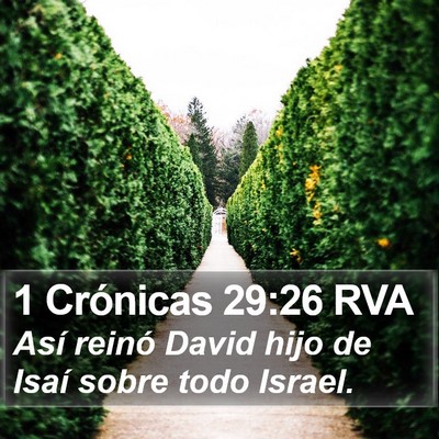 1 Crónicas 29:26 RVA Bible Verse Image