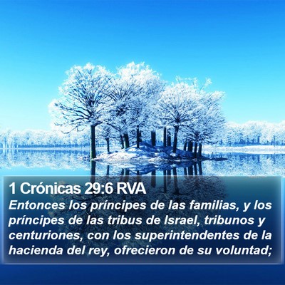 1 Crónicas 29:6 RVA Bible Verse Image