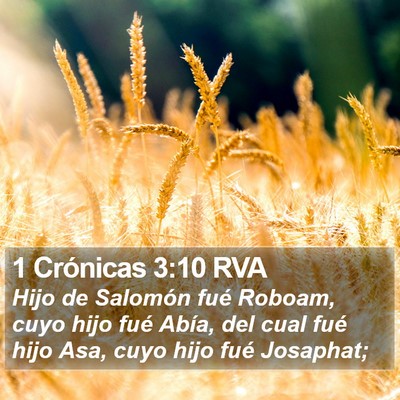 1 Crónicas 3:10 RVA Bible Verse Image