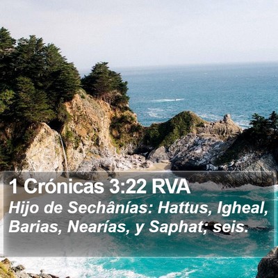 1 Crónicas 3:22 RVA Bible Verse Image