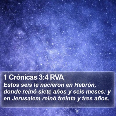 1 Crónicas 3:4 RVA Bible Verse Image