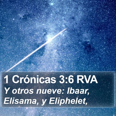 1 Crónicas 3:6 RVA Bible Verse Image