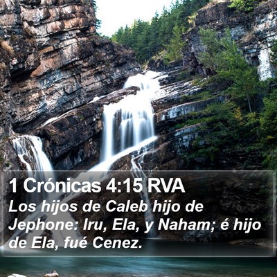1 Crónicas 4:15 RVA Bible Verse Image