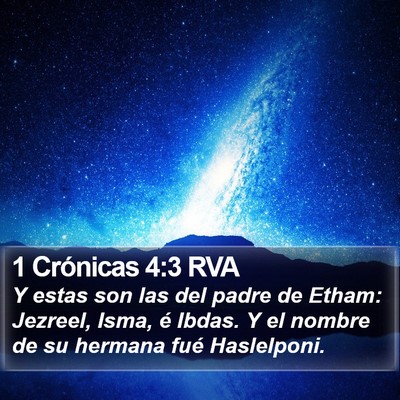 1 Crónicas 4:3 RVA Bible Verse Image