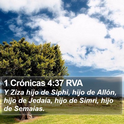 1 Crónicas 4:37 RVA Bible Verse Image