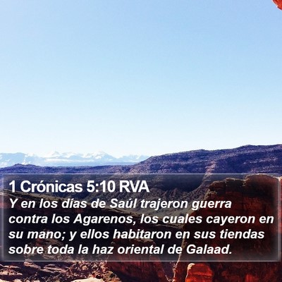 1 Crónicas 5:10 RVA Bible Verse Image