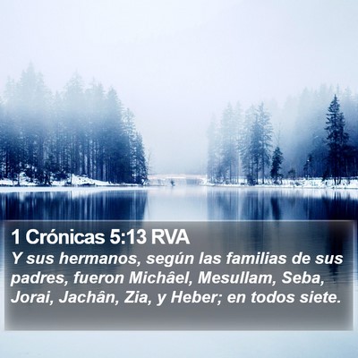 1 Crónicas 5:13 RVA Bible Verse Image
