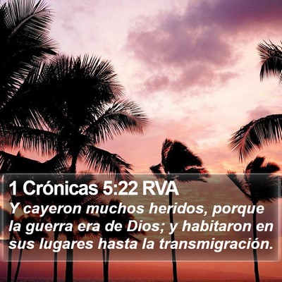 1 Crónicas 5:22 RVA Bible Verse Image