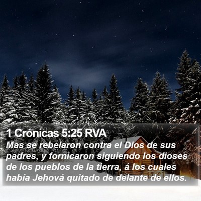 1 Crónicas 5:25 RVA Bible Verse Image