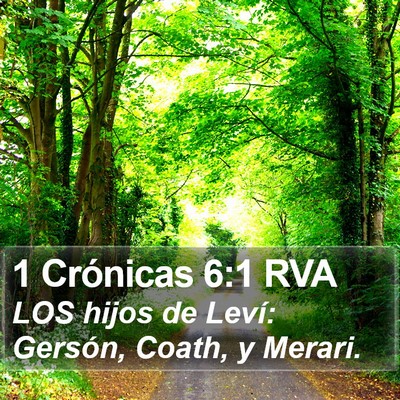 1 Crónicas 6:1 RVA Bible Verse Image