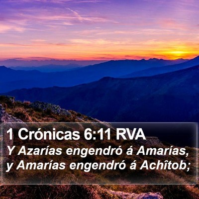 1 Crónicas 6:11 RVA Bible Verse Image