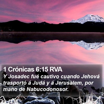1 Crónicas 6:15 RVA Bible Verse Image
