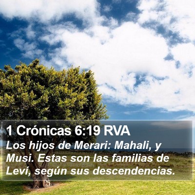 1 Crónicas 6:19 RVA Bible Verse Image