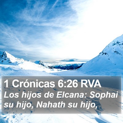 1 Crónicas 6:26 RVA Bible Verse Image