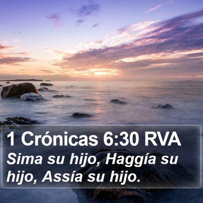 1 Crónicas 6:30 RVA Bible Verse Image