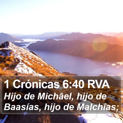 1 Crónicas 6:40 RVA Bible Verse Image
