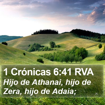 1 Crónicas 6:41 RVA Bible Verse Image