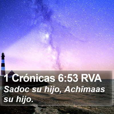 1 Crónicas 6:53 RVA Bible Verse Image