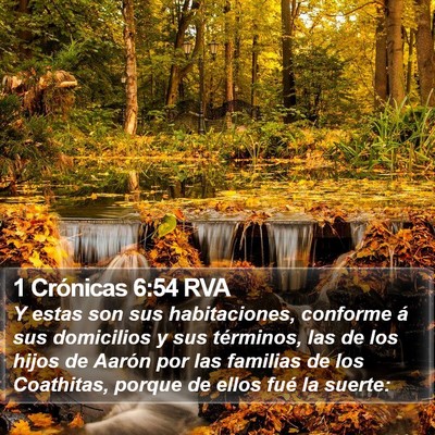 1 Crónicas 6:54 RVA Bible Verse Image