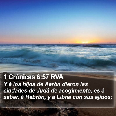 1 Crónicas 6:57 RVA Bible Verse Image