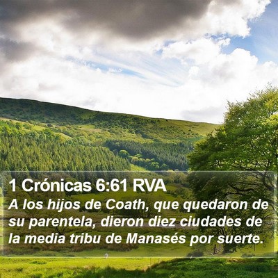 1 Crónicas 6:61 RVA Bible Verse Image