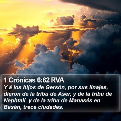1 Crónicas 6:62 RVA Bible Verse Image