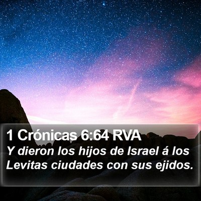 1 Crónicas 6:64 RVA Bible Verse Image