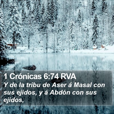 1 Crónicas 6:74 RVA Bible Verse Image
