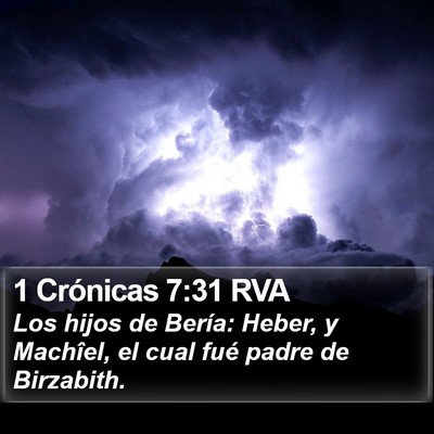 1 Crónicas 7:31 RVA Bible Verse Image