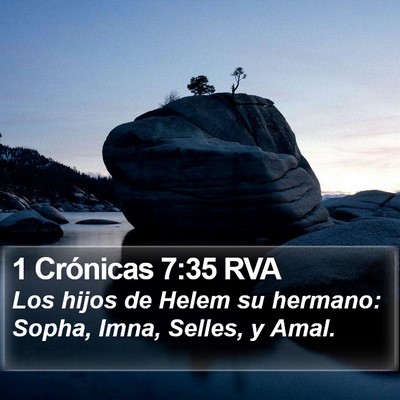 1 Crónicas 7:35 RVA Bible Verse Image