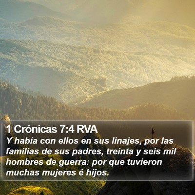 1 Crónicas 7:4 RVA Bible Verse Image