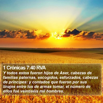 1 Crónicas 7:40 RVA Bible Verse Image