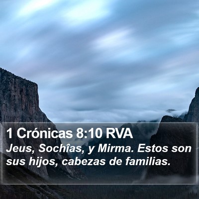 1 Crónicas 8:10 RVA Bible Verse Image